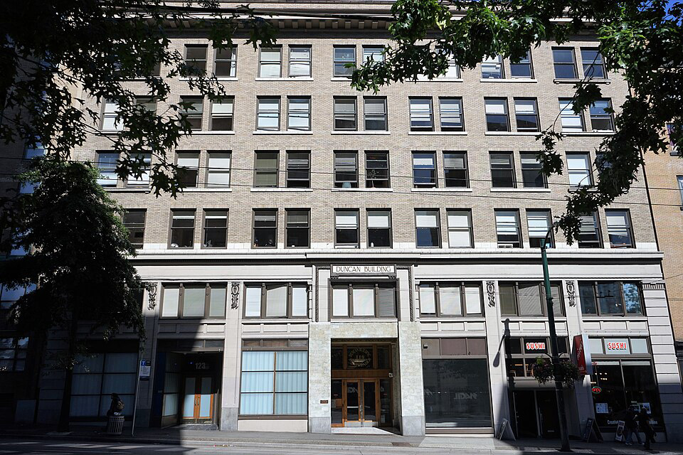 Exterior view of 119 West Pender Street in Vancouver